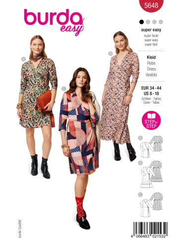 Patron de robe - Burda 5648
