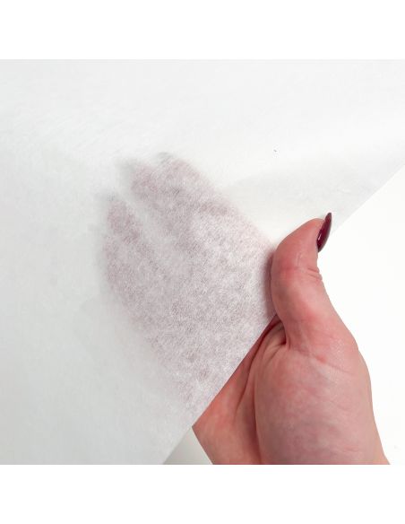 Entoilage non tissé déchirable spécial broderie - Blanc