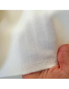 Toile tailleur libre grattée - Écru 2