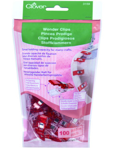 Bolsa de 100 pinzas Prodige Clover - Rojo