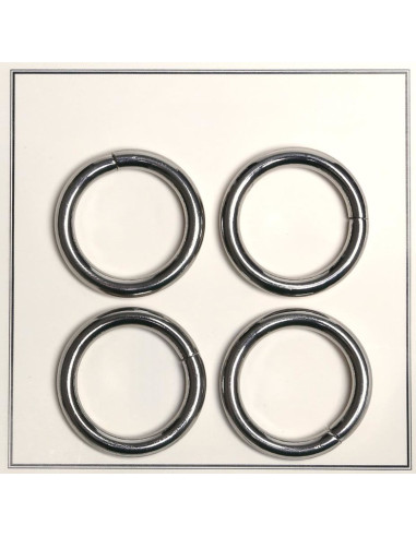 Anillas rotas para bolsas 30 mm - Plata