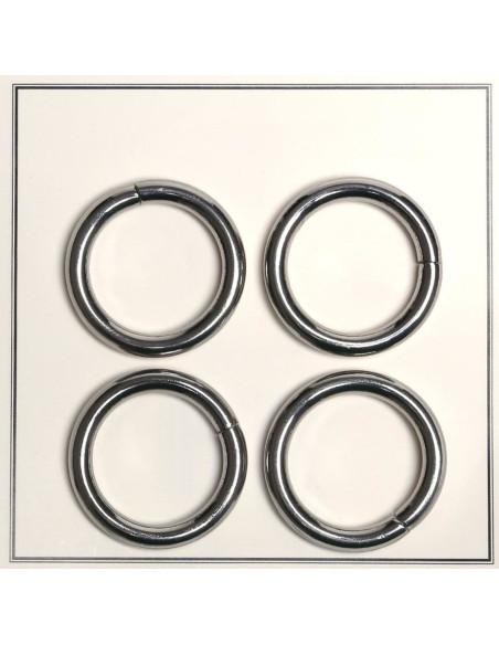 Anillas rotas para bolsas 30 mm - Plata