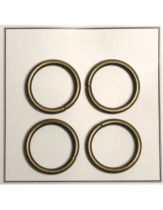 Anillas rotas para bolsas 30 mm - Bronce