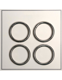 Anillos rotos para bolsas 28 mm - Plata