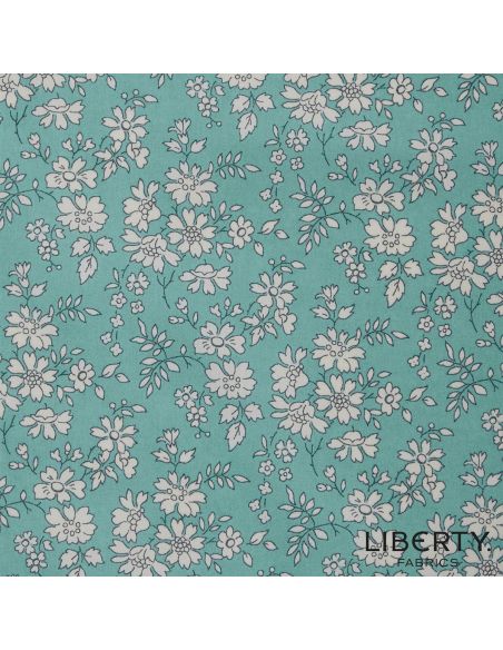 Tissu Liberty - Capel bleu turquoise