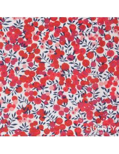 Tissu Liberty - Wiltshire rouge cerise