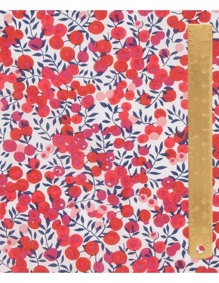 Tissu Liberty - Wiltshire rouge cerise