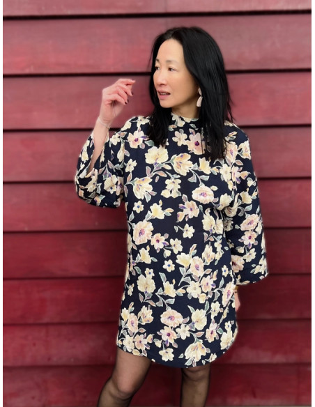 Tissu viscose satinée Camélia - My Dress Made