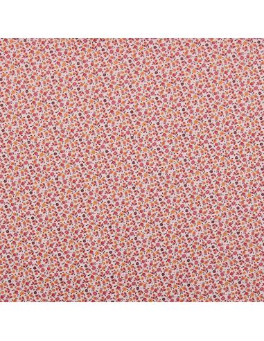 Tissu imperméable pour ciré - Caseille rose et orange