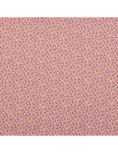 Tissu imperméable pour ciré - Caseille rose et orange