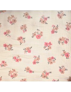 Tissu double gaze imprimé - Molisa