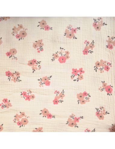 Tissu double gaze imprimé - Molisa