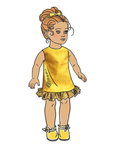 Patrón de ropa para muñeca de 46 cm - Butterick 6645