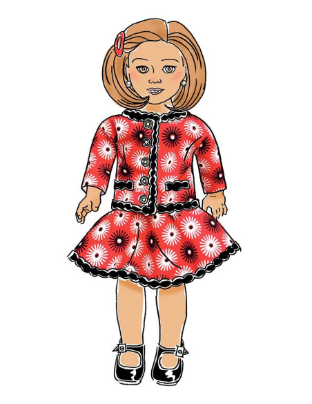 Patrón de ropa para muñeca de 46 cm - Butterick 6645