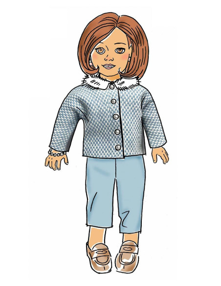 Patrón de ropa para muñeca de 46 cm - Butterick 6645