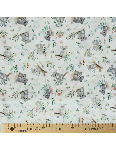 Tissu double gaze imprimé - Kokoala