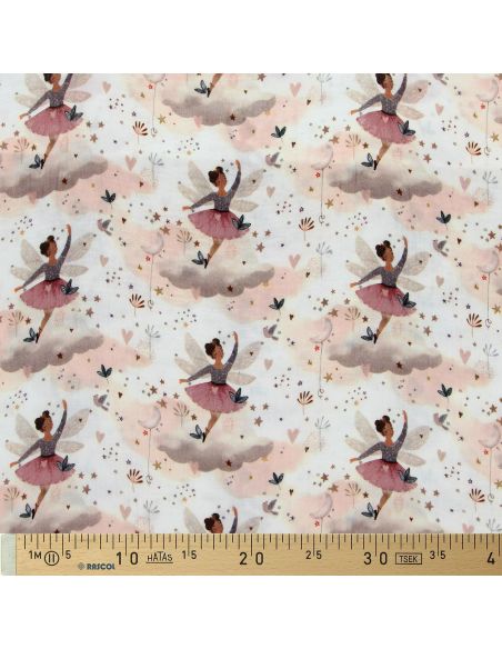 Tissu double gaze imprimé - Ludmila