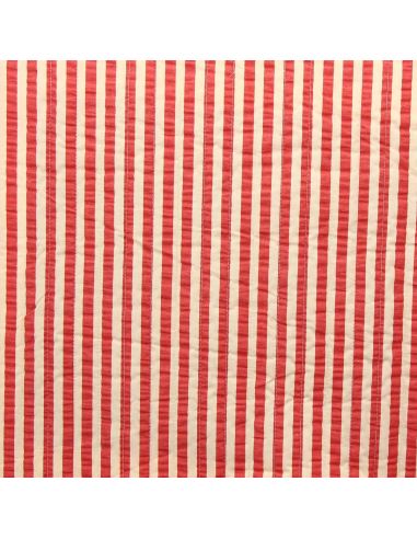 Tissu coton matelassé double face Clafoutis - Peau et cerise