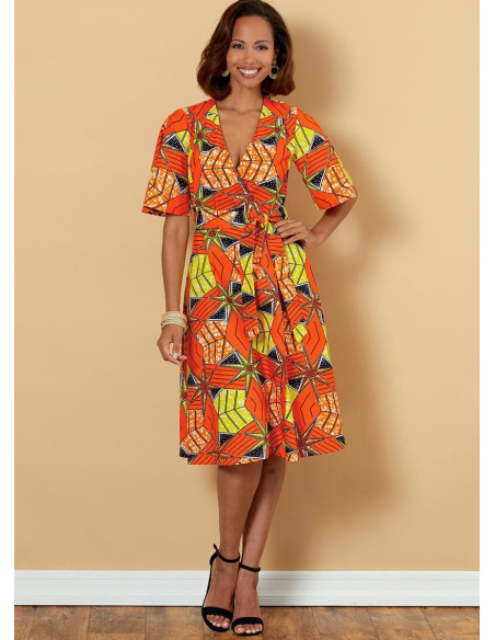 Patrón de vestido y cinturón - Butterick 6654