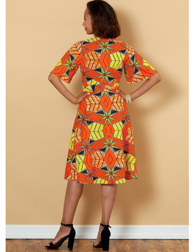 Patrón de vestido y cinturón - Butterick 6654