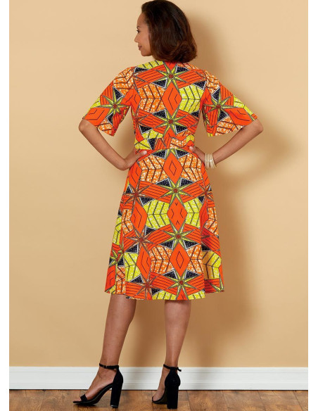 Patrón de vestido y cinturón - Butterick 6654