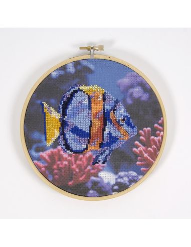 Kit broderie point de croix - Poisson