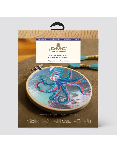 Kit broderie point de croix - Poulpe