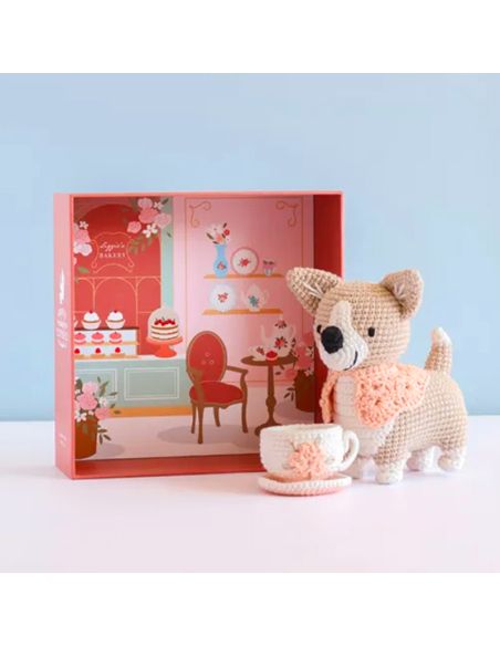 Coffret crochetez adoptez exposez - Lizzie le corgi