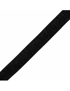 Correa de algodón para bolso brillante - Negro 2
