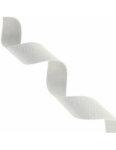 Correa de algodón para bolso brillante - Blanco