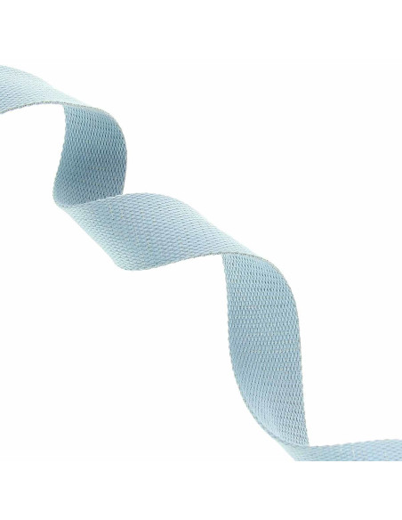 Correa de algodón para bolso brillante - Azul cielo