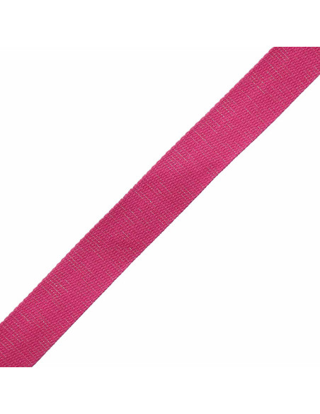 Correa de algodón para bolso brillante - Fucsia