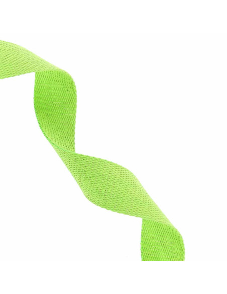 Correa de algodón para bolso brillante - Verde