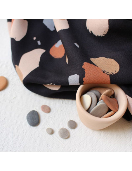 Tejido viscosa Granito Night - Atelier Brunette