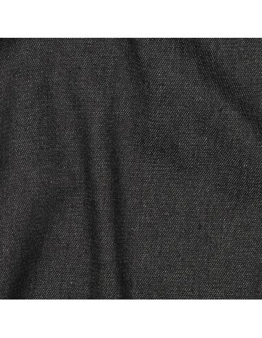 Tissu jeans coton classique - Noir