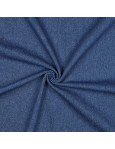 Tissu jeans coton classique - Bleu moyen