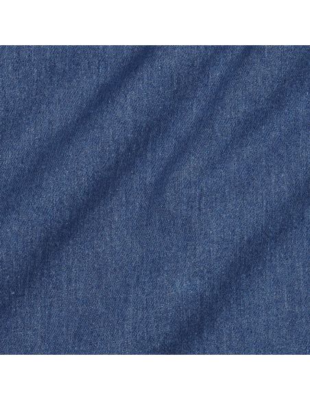 Tissu jeans coton classique - Bleu moyen