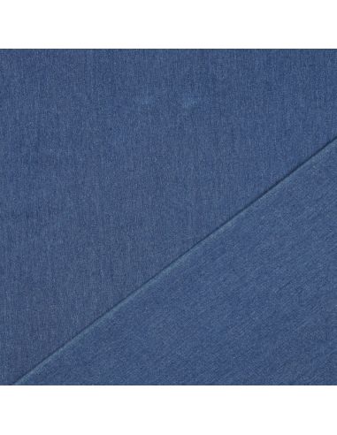 Tissu jeans coton classique - Bleu moyen