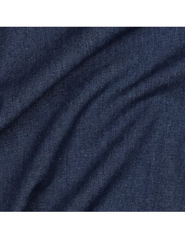 Tissu jeans coton léger - Bleu denim