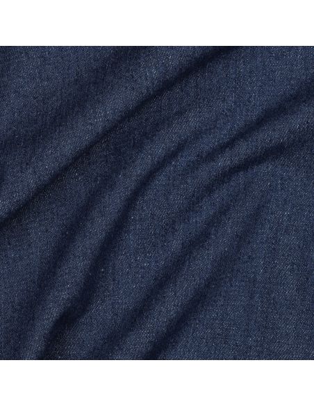 Tissu jeans coton léger - Bleu denim