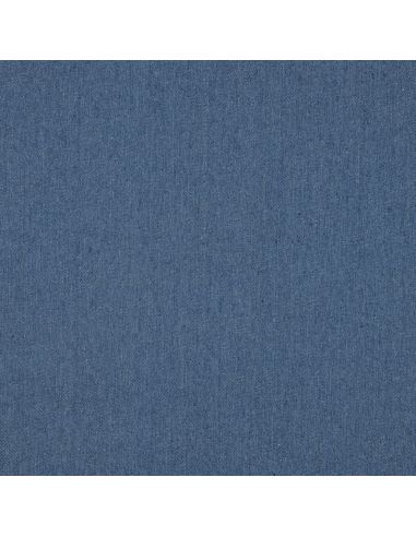Tissu jeans coton léger - Bleu moyen