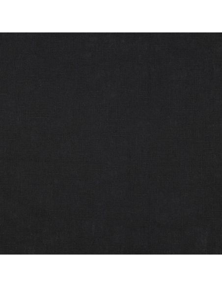 Tissu lin coton lavé - Noir