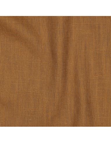 Tissu lin coton lavé - Caramel