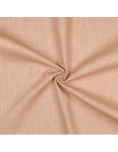 Tissu lin coton lavé - Nude
