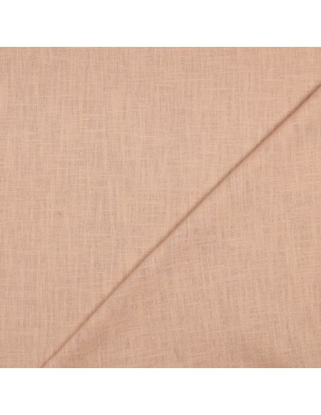 Tissu lin coton lavé - Nude
