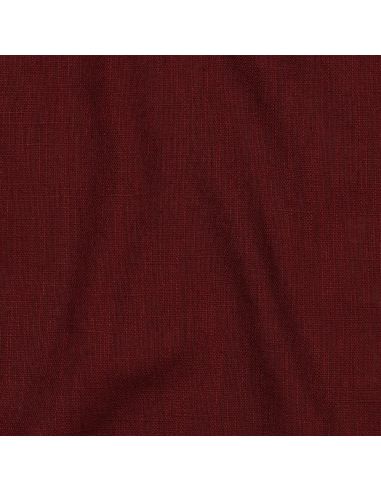 Tissu lin coton lavé - Burgundy