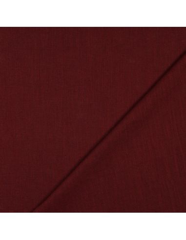 Tissu lin coton lavé - Burgundy