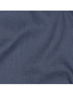 Tissu lin coton lavé - Bleu jeans 2