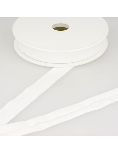 Sesgo de jersey de viscosa - Blanco