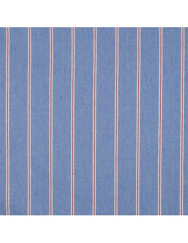 Tissu Denim léger à rayures larges - Bleu clair